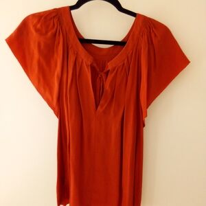Rebecca Taylor Rust Orange Blouse